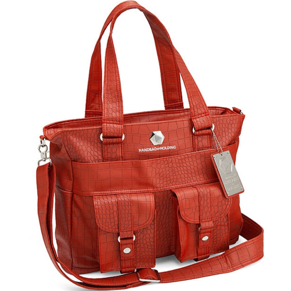 ThinkGeek Vegan Leather (Dragon Scale) "Handbag of Holding" RARE - Discontinued - Picture 7 of 11